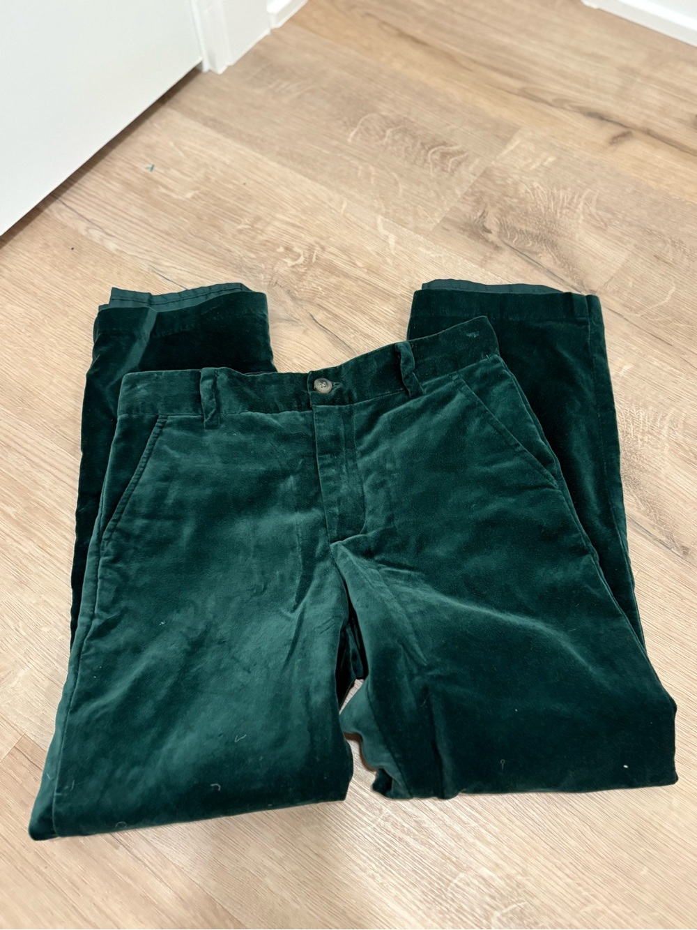 Janie and Jack The Velvet Party Blazer and Pants In Pine Green Size 8 - Picture 2 of 14